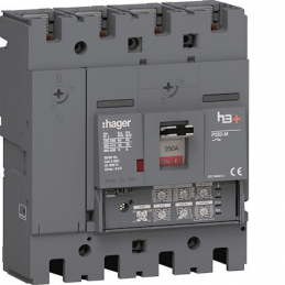 Hager HMT251JR Disjoncteur Boitier Moulé h3+ P250 LSI 4P4D N0-50-100% 250A  50kA FTC